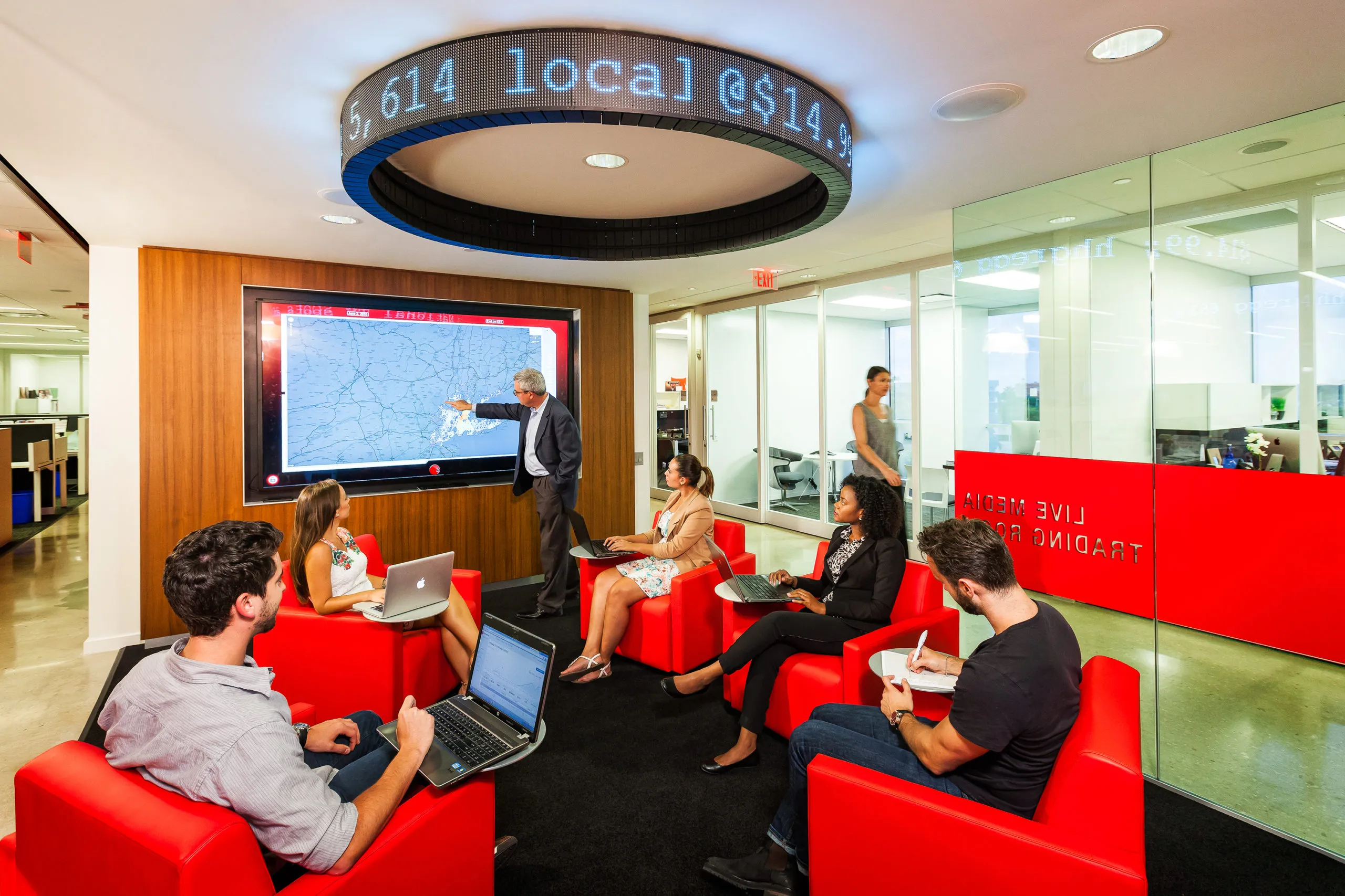 Live Media Trading Room for Zimmerman Advertising designed by Gustie Creative LLC Live Media Trading Room for Zimmerman Advertising designed by Gustie Creative LLC