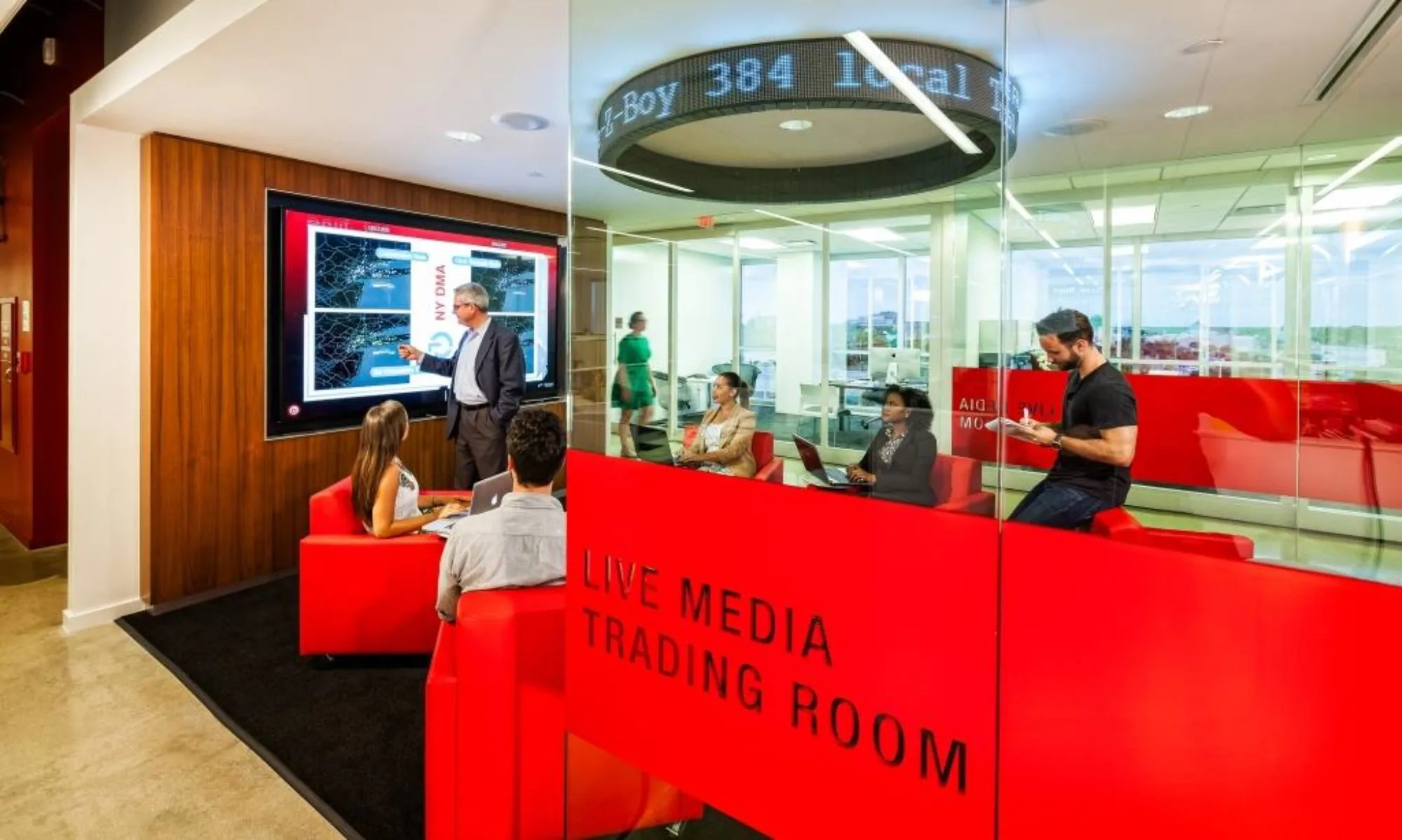 Live Media Trading Room Designed by Gustie Creative