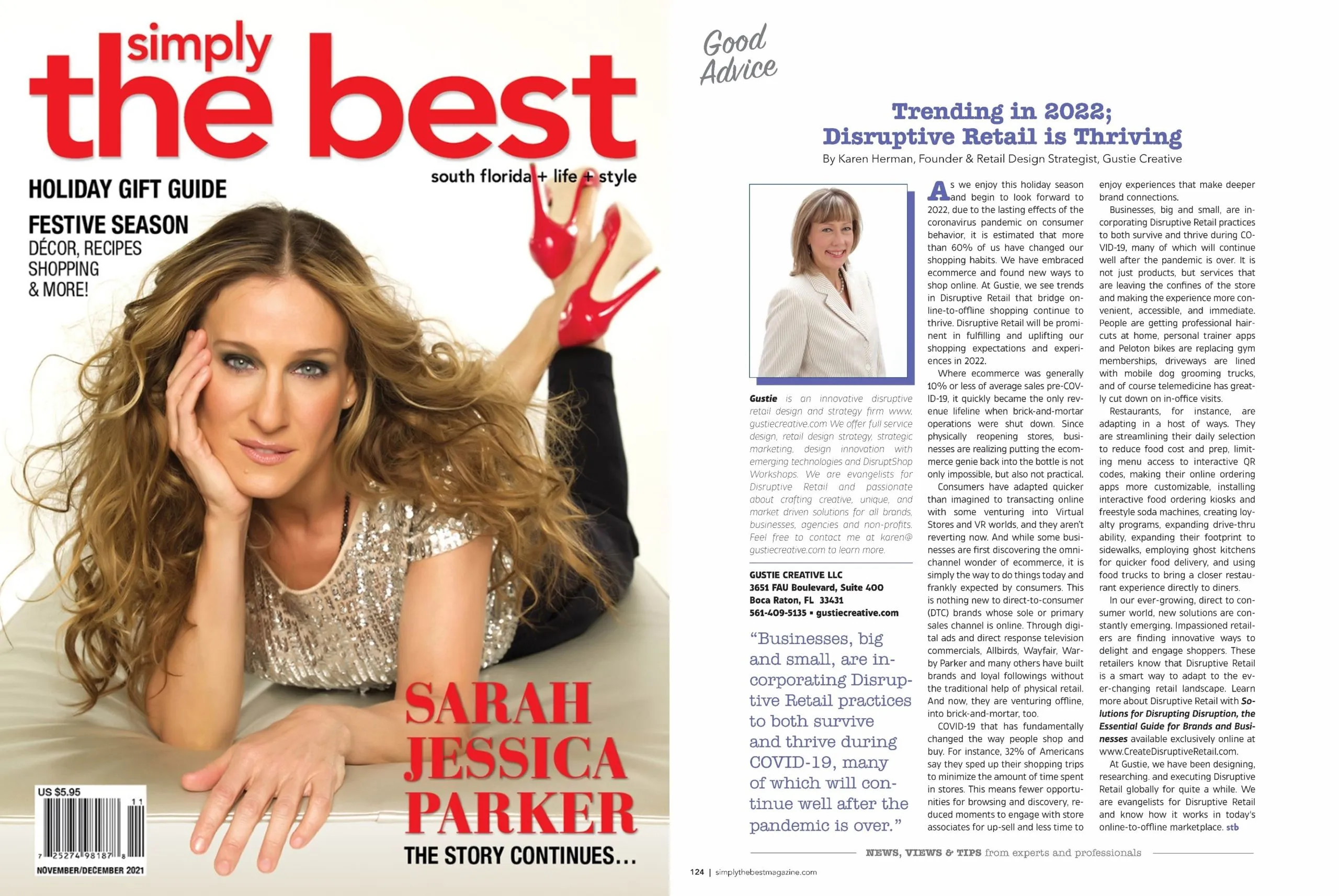 Gustie Creative in STB NovDec 2021