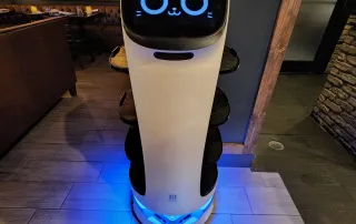 BellaBot Photo by Gustie Creative, retail robot