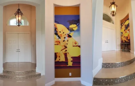 Foyer Renovation by Gustie Creative